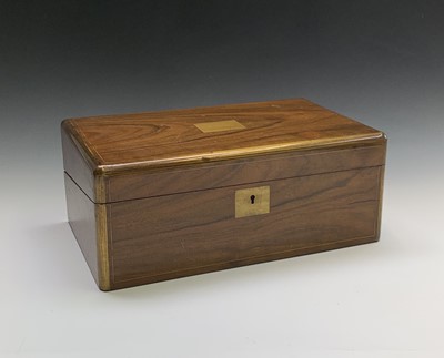 Lot 320 - A late19th century walnut veneered writing...