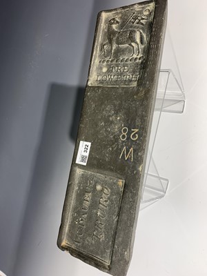 Lot 322 - A 19th century Cornish tin 28lb ingot,...