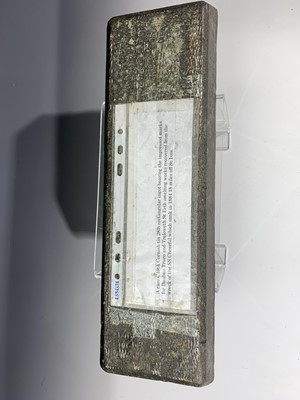 Lot 322 - A 19th century Cornish tin 28lb ingot,...