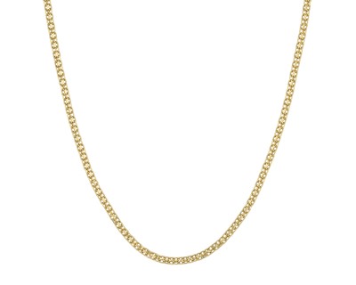 Lot 282 - An 18k fancy link 19.25" neck chain.