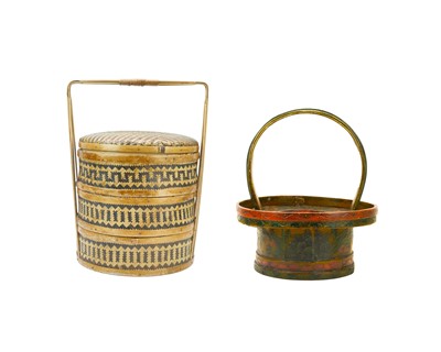 Lot 391 - A Chinese wedding basket, Qing Dynasty.