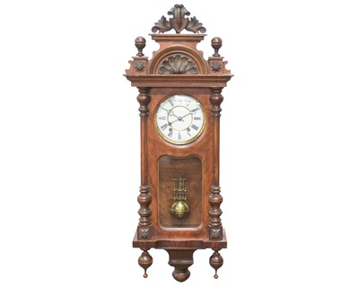 Lot 760 - A Schnekenburger striking torsion wall clock.