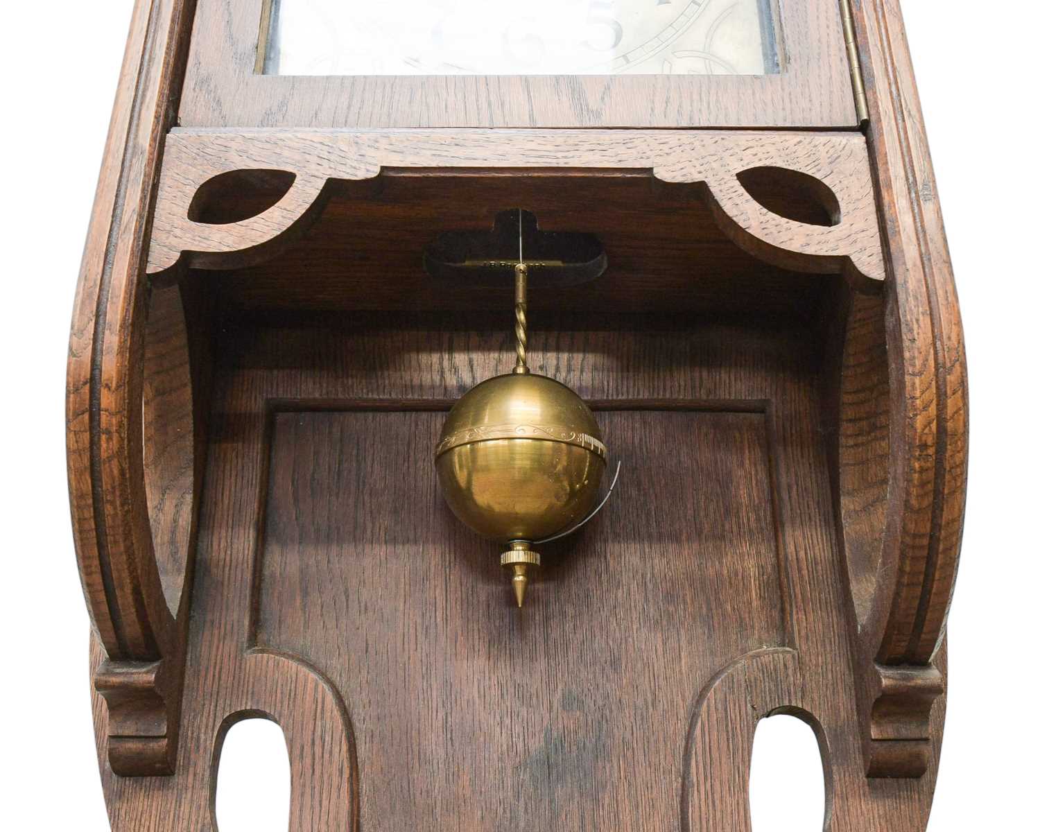 Lot 759 - A rare weight driven torsion wall clock,