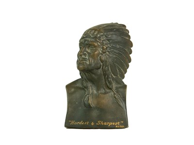 Lot 507 - A Ridgeways pottery advertising bust for The Carborundum Co Ltd.