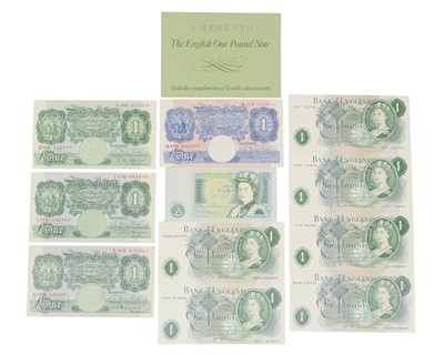 Lot 191 - English £1 Bank Notes x12.
