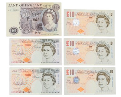 Lot 207 - English £10 Bank Notes x6.