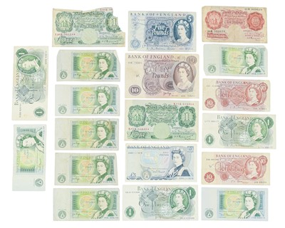 Lot 213 - Great Britain Bank Notes x18.