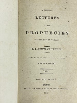 Lot 14 - (William Penaluna Publisher) Elhanan Winchester