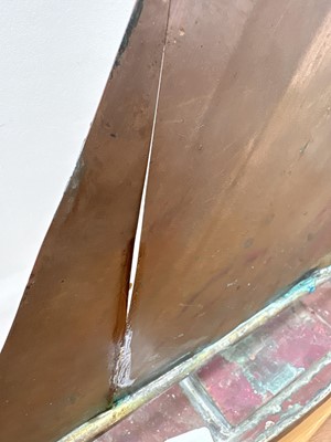 Lot 73 - A copper weathervane modelled as a yacht.