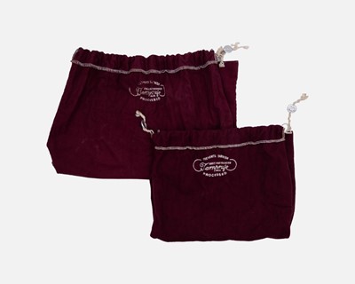 Lot 350 - A modern silver three-piece coffee service by Nayler Brothers.