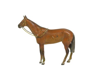 Lot 8 - An Austrian cold painted bronze figure of a horse.