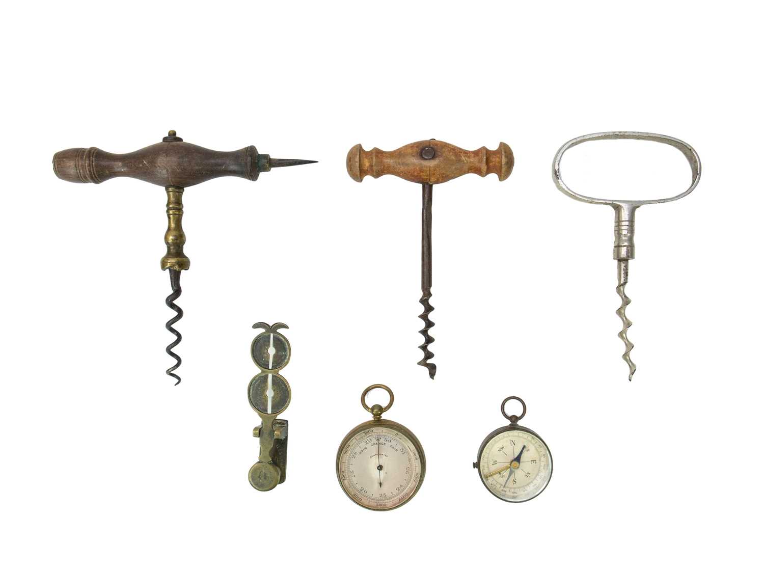 Lot 10 - A late Victorian compensated pocket barometer.