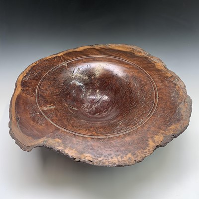 Lot 12 - A well figured jarrah wood tunrned bowl, of...