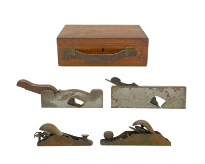 Lot 57 - A cast steel shoulder plane by Greenslade, Bristol.