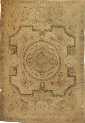 Lot 455 - A French Aubusson carpet.
