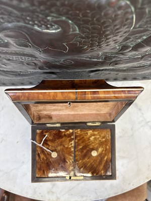 Lot 1 - A Regency tortoiseshell tea caddy.