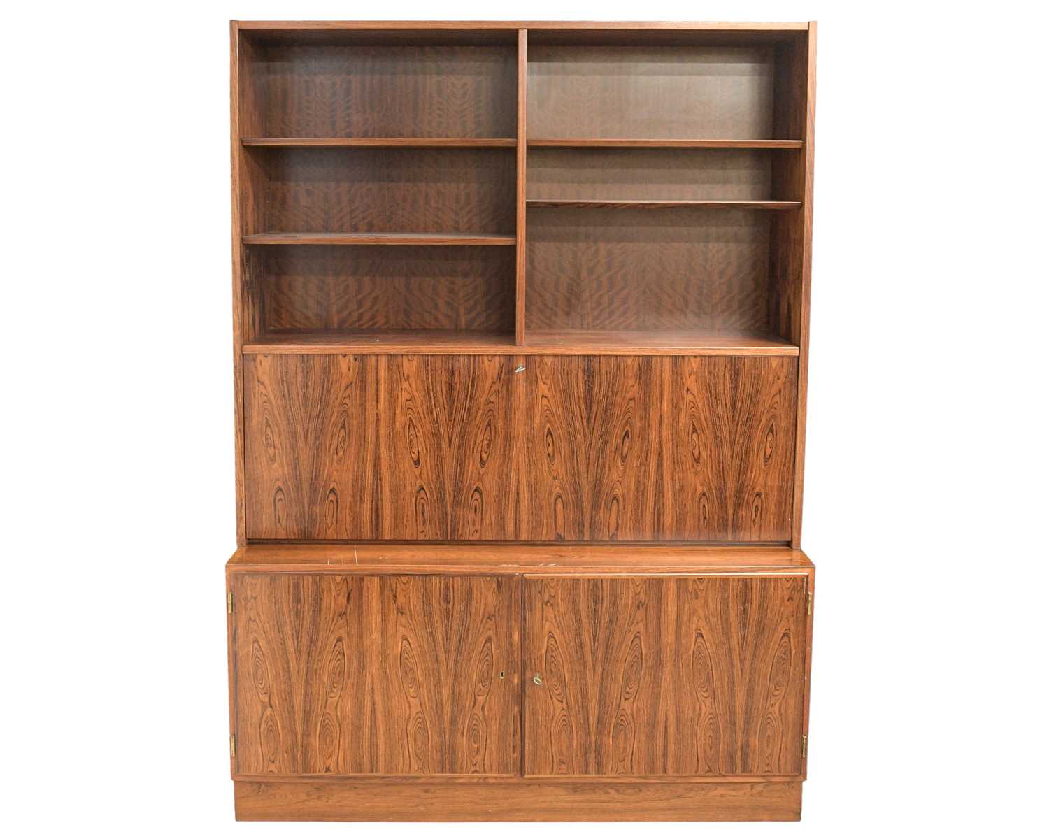 Lot 717 - A mid century Danish wall/side display unit.