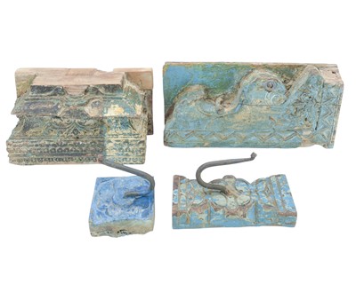 Lot 161 - A collection of decorative Indian carvings.