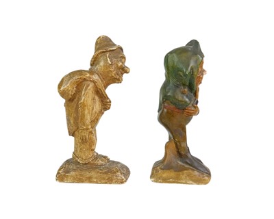 Lot 62 - Two plaster character figures.