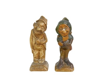 Lot 62 - Two plaster character figures.