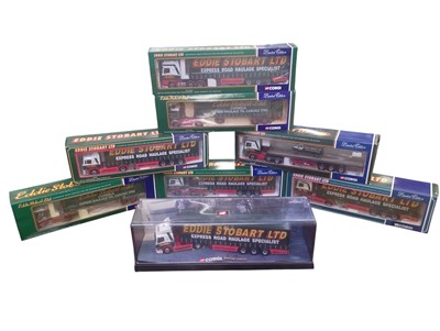 Lot 256 - Corgi Eddie Stobart 1:50 Scale Trucks x8.
