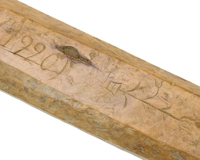Lot 86 - A Scandinavian treen washing bat.