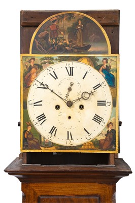 Lot 762 - A 19th century mahogany eight day longcase clock.