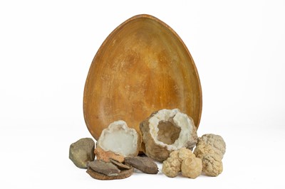 Lot 49 - A white quartz geode.