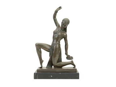 Lot 570 - After Chiparus - Dancer with tambourine.