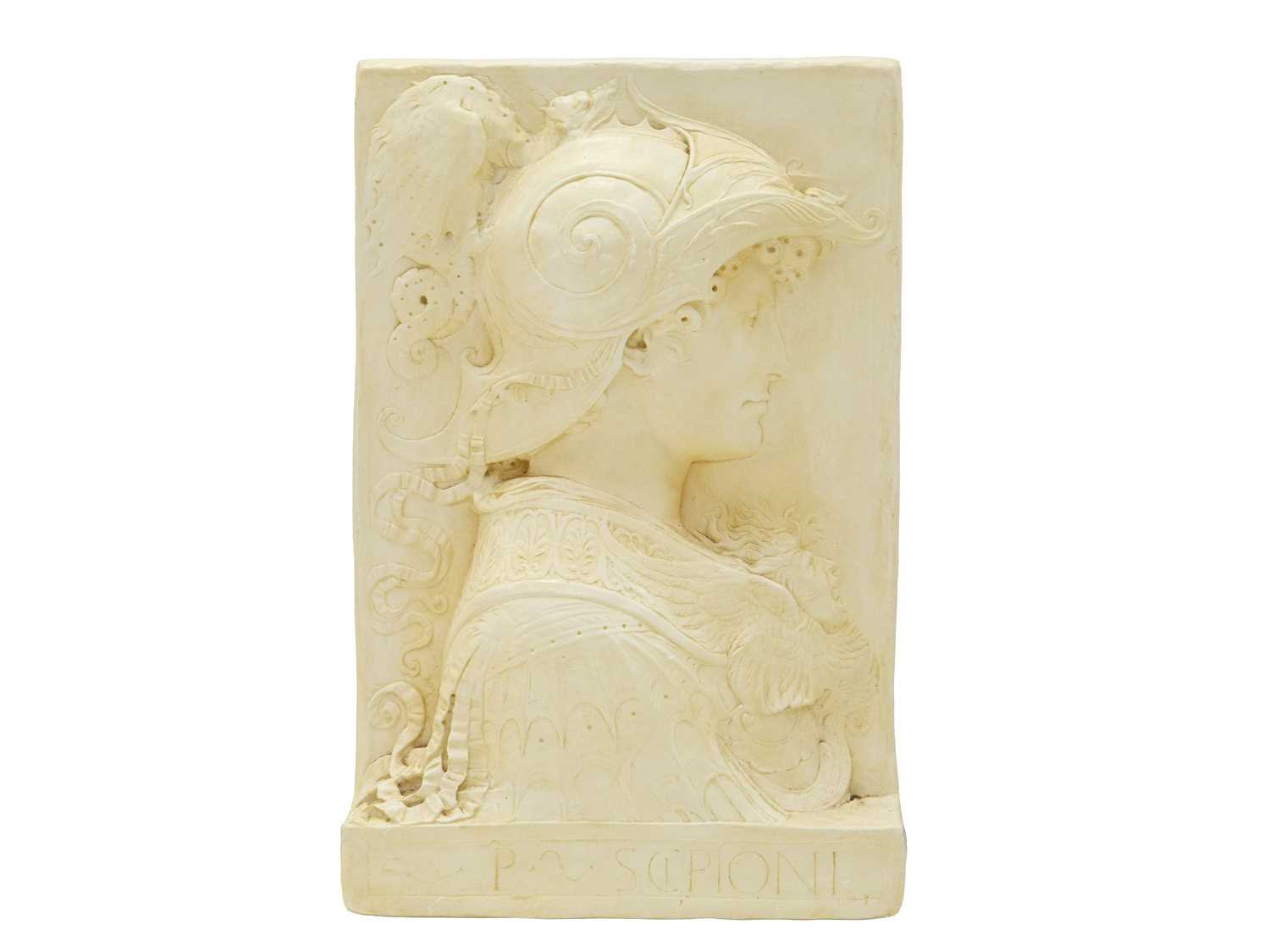 Lot 41 - A plaster relief of Scipioni, after Verrocchio
