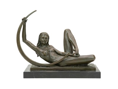 Lot 646 - Art Deco style bronze.