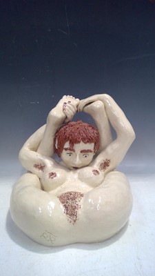 Lot 6 - An Erotic Ceramic Study. The piece is 25cm...