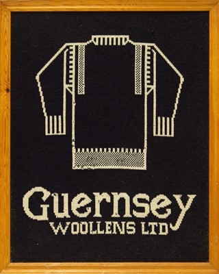 Lot 647 - A Guernsey Woollens Ltd Framed Advertisement