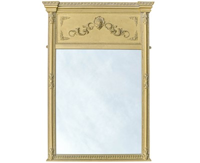 Lot 808 - A French overmantel mirror.