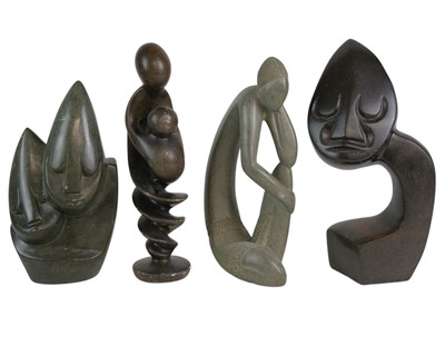 Lot 153 - African Shona hardstone carvings.