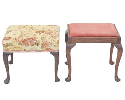 Lot 835 - A Georgian mahogany stool.