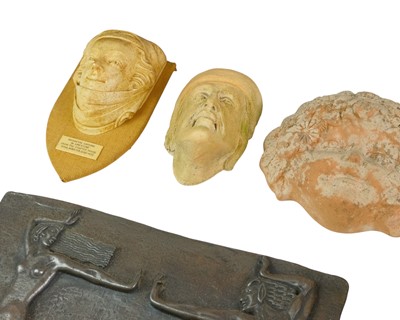 Lot 144 - A collection of wall plaques and sconces.