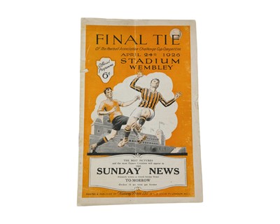 Lot 293 - Football Association Challenge Cup Programme 1926.