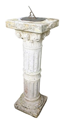 Lot 823 - A composite stone sun dial.