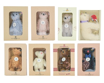 Lot 222 - Eight Steiff Club teddy bears.