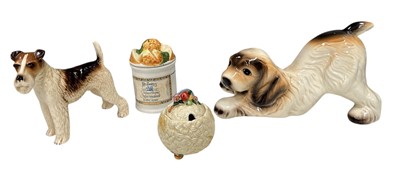 Lot 72 - Clarice Cliff preserve pot and cover, a...