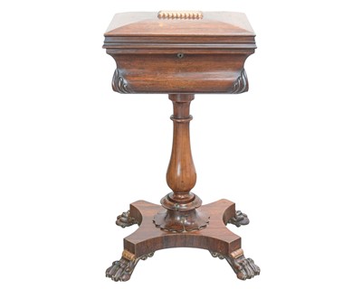Lot 788 - A Victorian rosewood teapoy.