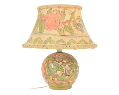 Lot 578 - Charlotte Rhead for Bursley Ware, a lamp base.