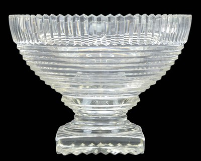 Lot 525 - A George III cut glass bowl.