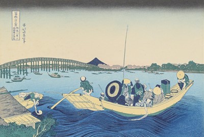 Lot 419 - After Katsushika Hokusai (1760-1849), Japanese woodblock print, circa 1900.