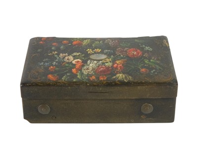 Lot 49 - A 19th century tortoiseshell pocket music box.
