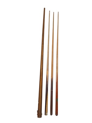 Lot 8 - A Vintage Thurston's one-piece snooker cue and...