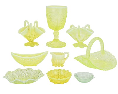 Lot 565 - A collection of Victorian pressed glassware.