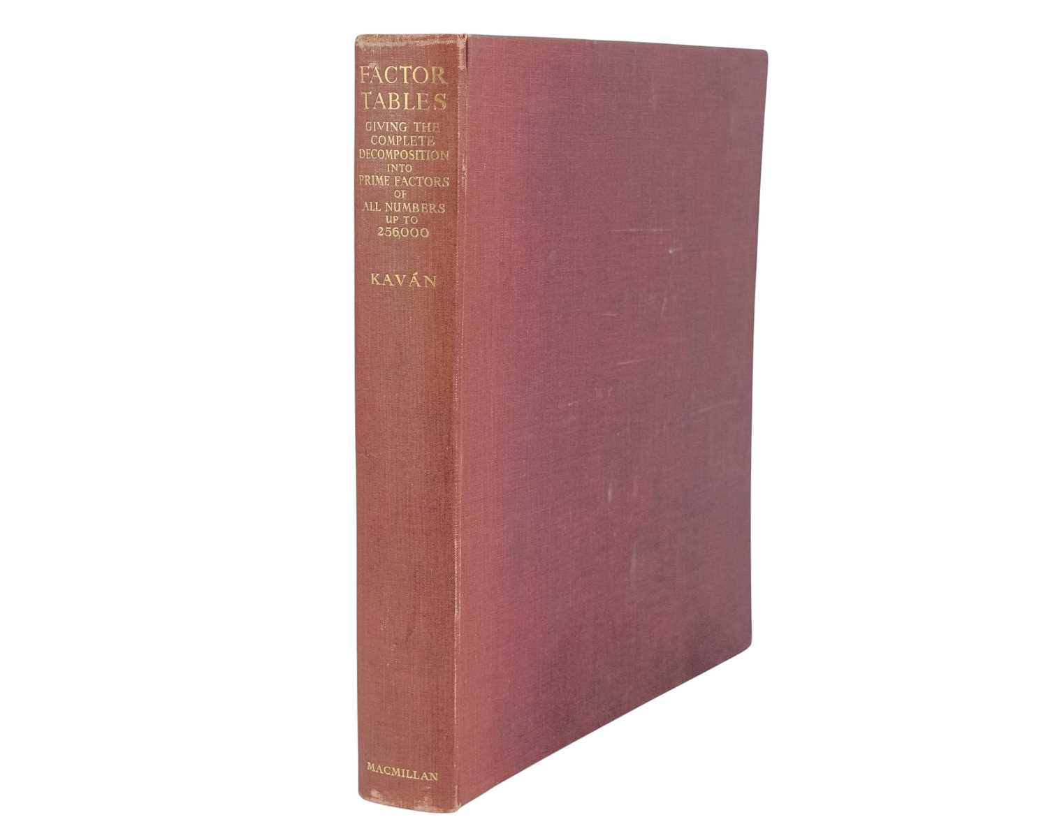 Lot 20 - (Pre‑Computer Era Number‑Theory) Dr. George Kavan (Jiří Kaván)
