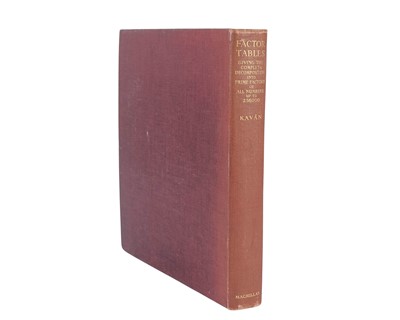 Lot 20 - (Pre‑Computer Era Number‑Theory) Dr. George Kavan (Jiří Kaván)
